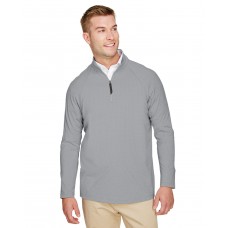 DG480 Devon & Jones CrownLux Performance® Men's Clubhouse Micro-Stripe Quarter-Zip
