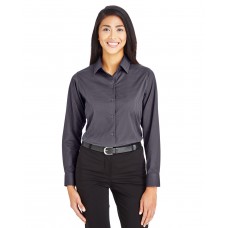 DG535W Devon & Jones CrownLux Performance® Ladies' Tonal Mini Check Woven Shirt
