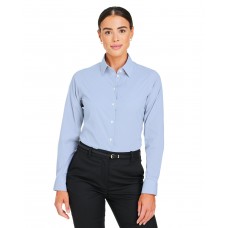 DG537W Devon & Jones CrownLux Performance® Ladies' Microstripe Shirt