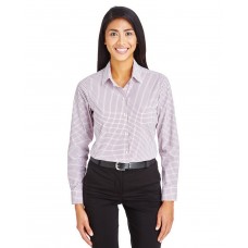 DG540W Devon & Jones CrownLux Performance® Ladies' Micro Windowpane Woven Shirt