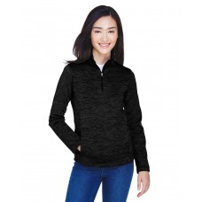 DG798W Devon & Jones Ladies' Newbury Mélange Fleece Quarter-Zip