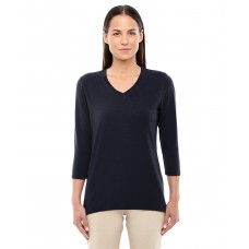 DP184W Devon & Jones Ladies' Perfect Fit Bracelet-Length V-Neck Top