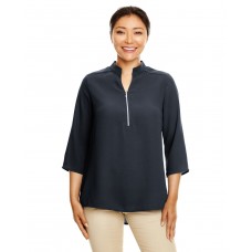 DP611W Devon & Jones Ladies' Perfect Fit  Three-Quarter Sleeve Crepe Tunic