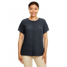 DP612W Devon & Jones Ladies' Perfect Fit  Short-Sleeve Crepe Blouse