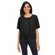 DP617W Devon & Jones Ladies' Perfect Fit Tie-Front Blouse