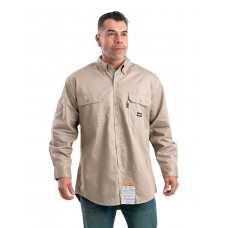 FRSH10T Berne Men's Tall Flame-Resistant Button Down Work Shirt