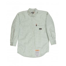 FRSH21T Berne Men's Tall Flame-Resistant Down Plaid Work Shirt
