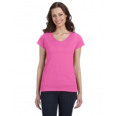 G64VL Gildan Ladies' SoftStyle® Fitted V-Neck T-Shirt