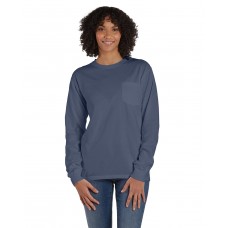 GDH250 ComfortWash by Hanes Unisex Garment-Dyed Long-Sleeve T-Shirt with Pocket
