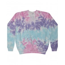 H8100 Tie-Dye Adult Crew Neck Sweatshirt