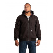 HJ59 Berne Men's Heartland Duck Flannel-Lined Hooded Jacket