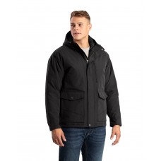 HJ67 Berne Men's Highland Quilt-Lined Micro-Duck Hooded Jacket