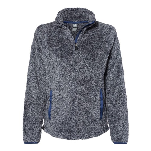 JA8463 J America Ladies' Boundary Shag Full Zip