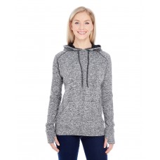 JA8616 J America Ladies' Cosmic Contrast Fleece Hooded Sweatshirt
