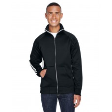 JA8858 J America Adult Vintage Poly Fleece Track Jacket