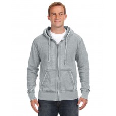 JA8916 J America Adult Vintage Zen Full-Zip Fleece Hooded Sweatshirt