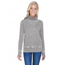 JA8930 J America Ladies' Zen Fleece Cowl Neck