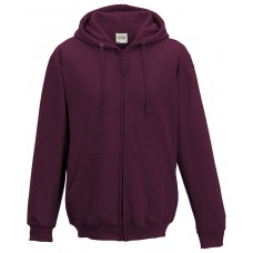 JHA050 Just Hoods By AWDis Men's Midweight College Full-Zip Hooded Sweatshirt