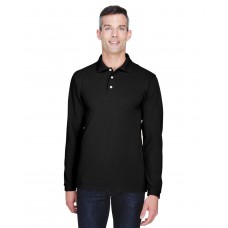 M265L Harriton Men's Easy Blend Long-Sleeve Polo