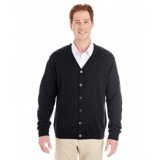 M425 Harriton Men's Pilbloc V-Neck Button Cardigan Sweater