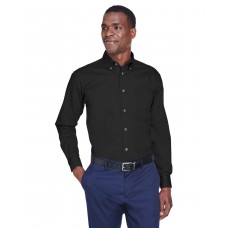 M500T Harriton Men's Tall Easy Blend Long-Sleeve Twill Shirt with Stain-Release
