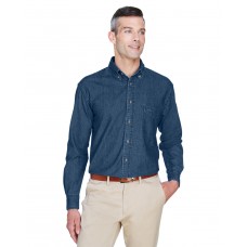 M550 Harriton Men's Long-Sleeve Denim Shirt
