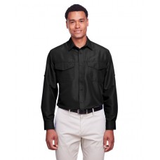 M580L Harriton Men's Key West Long-Sleeve Performance Staff Shirt