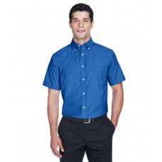 M600S Harriton Men's Short-Sleeve Oxford with Stain-Release