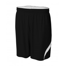 NB5364 A4 Youth Performance Double/Double Reversible Basketball Short