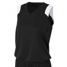 NW2340 A4 Ladies' Moisture Management V Neck Muscle Shirt