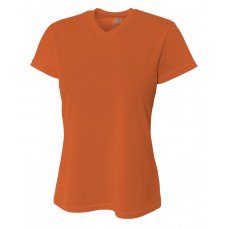 NW3254 A4 Ladies' Birds-Eye Mesh V-Neck T-Shirt
