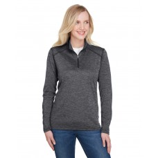 NW4010 A4 Ladies' Tonal Space-Dye Quarter-Zip