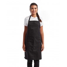 RP154 Artisan Collection by Reprime Unisex 'Colours' Recycled Bib Apron with Pocket