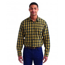 RP250 Artisan Collection by Reprime Men's Mulligan Check Long-Sleeve Cotton Shirt