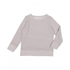RS3379 Rabbit Skins Toddler Harborside Melange French Terry Crewneck with Elbow Patches