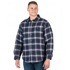 SH77 Berne Men's Heartland Sherpa-Lined Flannel Shirt Jacket