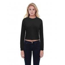 ST1170 StarTee Ladies' Long-Sleeve Crop Boyfriend T-Shirt