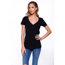 ST1212 StarTee Ladies' Cotton V-Neck T-Shirt