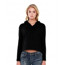 ST1490 StarTee Ladies' CVC Cropped Hoodie T-Shirt