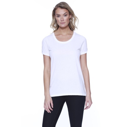 ST1815 StarTee Ladies' Cotton/Modal Open Shoulder