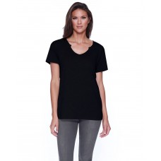 ST1823 StarTee Ladies' Cotton/Modal Open V-Neck T-Shirt