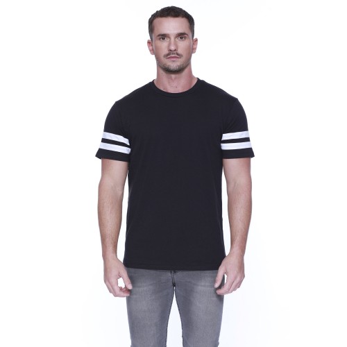 ST2430 StarTee Men's CVC Stripe Varsity T-Shirt