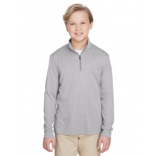 TT31HY Team 365 Youth Zone Sonic Heather Performance Quarter-Zip