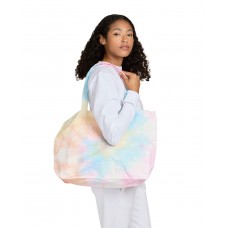 US224SW US Blanks USA Made Swirl Tie-Dye Large Canvas Shopper Tote Bag
