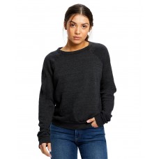 US238 US Blanks Ladies' USA Made Raglan Triblend Crewneck Sweatshirt