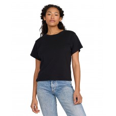 US531OR US Blanks Ladies' USA Made Organic Cotton Rib Crop T-Shirt