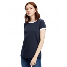 US609 US Blanks Ladies' USA Made Classic Ringer T-Shirt