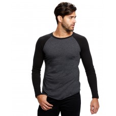 US6600 US Blanks Men's USA Made Long-Sleeve Baseball Raglan T-Shirt