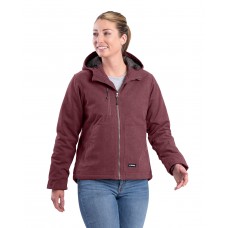 WHJ65 Berne Ladies' Heathered Duck Hooded Jacket