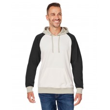 8886JA J America Unisex Vintage Tricolor Hooded Sweatshirt